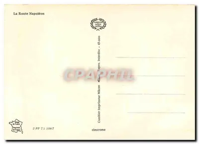 A Estrada de Napoleão — 1815 — Combièr Impressor Mâcon — Verso
