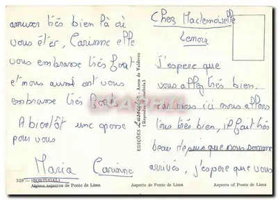Ponte de Lima — aspectos — Ed. Valdezec n°329 — Verso