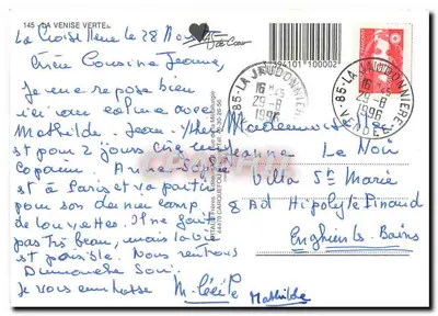 A Veneza Verde — paisagem de pântano — Artaud Frères, n°145 — Verso