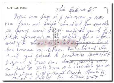 Santuário mariano de Abidjan — Editor Étienne Nangbo — número de série não visível — Verso
