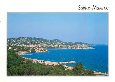 Sainte-Maxime — vista panorâmica da baía e do porto — Foto J.-P. Sounier