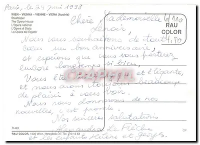 Wiedeń – Staatsoper – L'Opéra national – RAU COLOR — Rewers