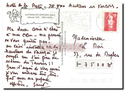 Autrans — vista panorâmica e sites — Éditions CEL LARON — Verso