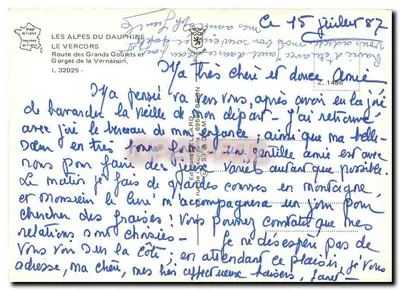 Os Grandes Goulets — Gorges da Vernaison — Edições LELARD — Verso