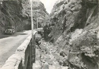 Os Alpes Maritimes — A estrada nas Gorges Supérieures do Cians — Éditions Locil, Nice