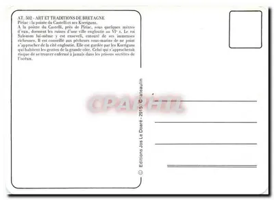 Piriac - A ponta de Castelli e seus Korrigans — Éditions Le Doaré, n° AT.502 — Verso