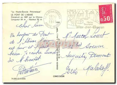Ponte da Abîme — Alby-sur-Chéran — Imprimeur Macon (71) S.A.L.L. n°74.999.00.0005 — Verso