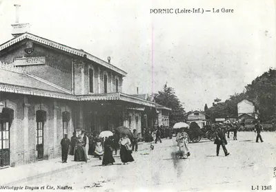 Pornic (Loire-Inf.) — A Estação — Héliotypie Dugas et Cie, Nantes, L-I 1348