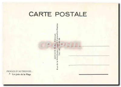 Na Praia — 2908 — Editor ARTAUD Frères, Nantes — Verso