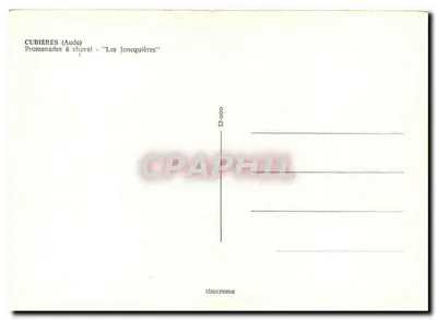 Cubières (Aude) — Passeios a cavalo - 'Les Joncquière' — Cimcrome — Verso