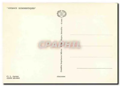 Camelo — A sede é difícil! — Combier Impressor Mâcon — Verso
