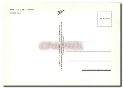 A Cegonha — Poët-Laval (Drôme) — Edições 'A Cegonha' n°26.114.47 — Verso