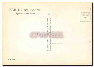 Kościół św. Małgorzaty — Paryż — Wydawnictwo Art Flanant — Rewers
