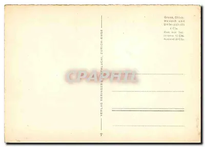 Toggenburg i Käserbruck — zimowa sceneria z śniegiem — Verlag Beringer & Paluchi, Zurych, nr U 9248 — Rewers
