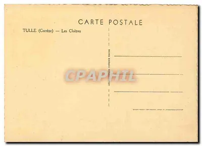 Tulle (Corrèze) — Klasztor — Cim — Rewers