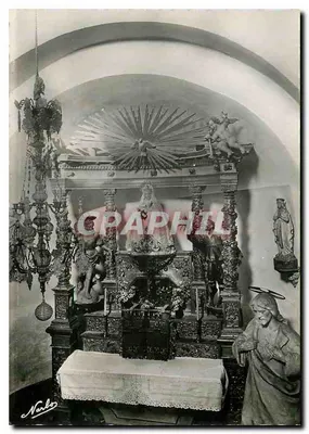 Interior da igreja — Planes (Pyrénées-Orientales) — Les Éditions Nation — Reprodução litografia