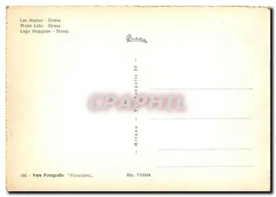 Lago Maggiore - Stresa — vista de um balcão florido — Vera Fotografia, Milano — Verso
