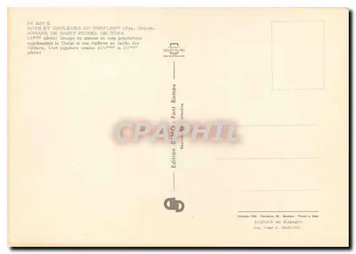 Abbaye de Saint-Michel de Cuxa — Grupy barwistych drewnianych statu zaprezentowanych Chrystusa i jego Apostołów w Ogródku Oliwnym (XIV wiek) — Rewers