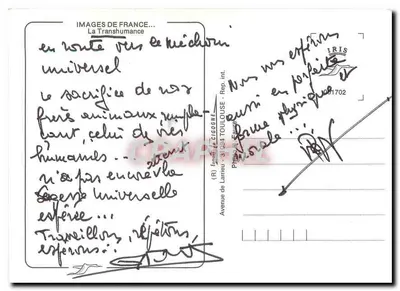 Transumância — A Transumância universal — Editora: Images de France, Toulouse — Verso