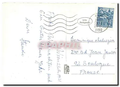 Wiedeń - Plac Opery i Pomnika Chwały — Echte Photographie, n°1150 — Rewers