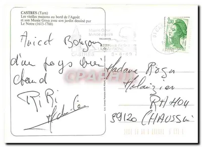 Castres — widok panoramiczny — S.A. Cartes Postales APA-ROUX — Rewers