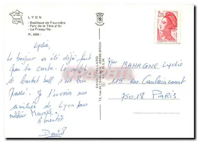 Lyon — Um Bom Dia Ensolarado — Edição CELLARD — Verso