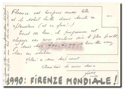 Widok Florencji — wydawca nieznany, nr serii 90-11 — Rewers