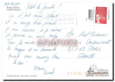 Basse Pointe — Martinique — Éditions La Case à Rhum — Rewers