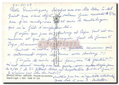 Agadir — widok z powietrza i sceny plażowe i uliczne — Créaté Éditions — Rewers