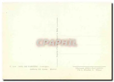 Noli me tangere — Corrèggio — Editor Zeno Zacchetti, Milão — Verso