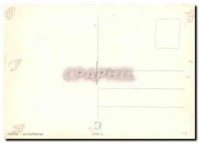 Amiens — The Cathedral — Printing n°2060 A — Back