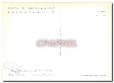 Pietro della Francesca — Pala Urbinate — Editions Del Milione, Serie N.109 — Rückseite