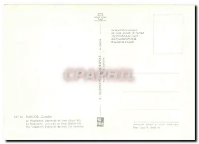 La Madalena — Leonardo da Vinci (XV wiek) — A. Subirats Fanovas — Rewers
