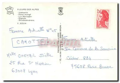Kwiaty Alp — wydawnictwo Cellard, nr 92514 — Rewers