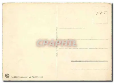 Strasbourg: Most Zakryty — A. Sfarre — STF Nr 2255 — Rewers