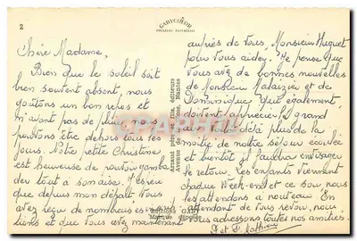 Fort-Mahon — Vista geral, Baía da Authie, La Courguinoise — Éditions Gabycoeur, Wantes — Verso