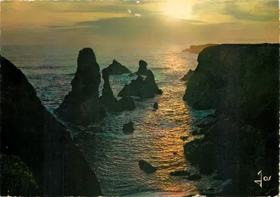 As Agulhas de Port-Coton — Pôr do Sol — Edições de Arte JOS