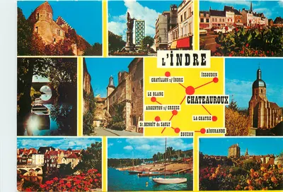 L'Indre — Collage de sites turísticos — Edições La Cigogne Hachette