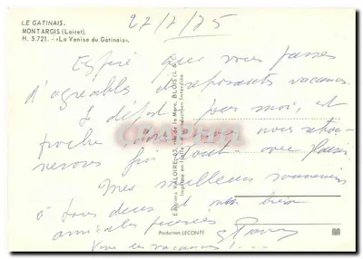 Montargis (Loiret) — Wenecka Gâtinais — Wydawnictwo Valoire — Rewers