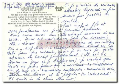 Góry Verdon — Prowansja — Wydawnictwo ADIA — Rewers
