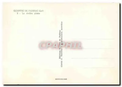 Gouffre de Padirac (Lot) — Rzeka lecąca — Wydawnictwo C. Talliefer — Rewers