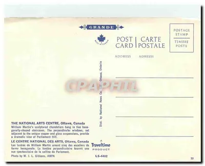 Krajowy Ośrodek Sztuki — Ottawa, Kanada — wydawca National News Co. Ltd. n° LS-4402 — Rewers