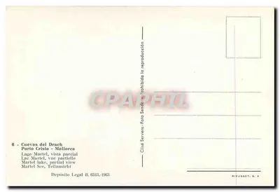 Cuevas del Drach — vista parcial — RIEUSSET, S.A. — Verso