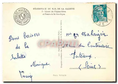 Basílica de Nossa Senhora da Salette — Pelerinagem e Torres da Basílica — Editor NSD — Verso
