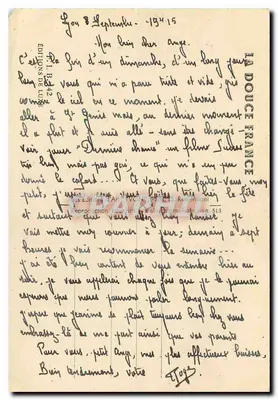 Vacas em um rio — L'onde fraîche — n°104 — Verso