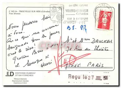 Trouville — Sotto il sole — Edizioni Dubray, n° C 542/14 — Verso