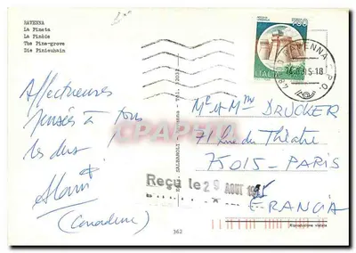A Pinède — Ravenna — editor não visível — Verso