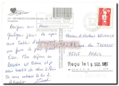 Les Sables-d'Olonne — Ogólny widok — ARTAUD Bracia - Wydawcy — Rewers
