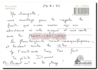 Martinique — Tropische Bloemen — Éditions La Case à Rhum — Achterkant