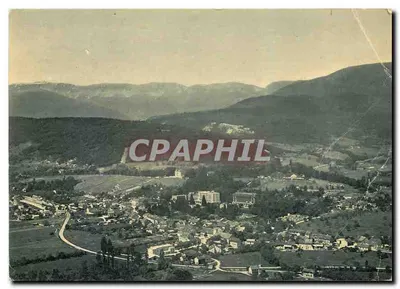 Bilhete postal moderno Divonne les Bains Vista geral e o Jura